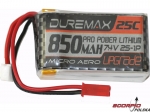 DUREMAX Power LiPol 850mAh 2S1P 7.4V 25C/21A