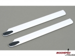 245mm Wood Main Rotor Blade Set, White: BSR