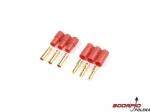 Konektor złocony 3.5mm 3pin plast. obudowa (1 para