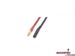 Konektor złocony 4.0mm M+F kabel 14AWG 10cm (1para