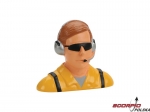 1/4 Pilot. Civilian w/Headset&Mic. Sunglasses