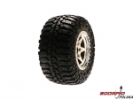 Front A/T Truck Tire Mounted. Blue (2)