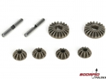 Differential Gear & Shaft Set: 22RTR