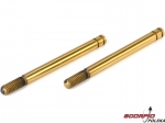 Rear Shock Shaft Set; TiNi (2): Mini 8