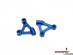 Tranny Brace Set. Aluminum. Blue: HRL