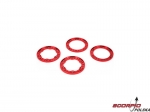 Molded Beadlock Rings. Red Chrome: NCR