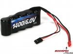 6V 1400mAh NiMH Receiver Flat Pack: JST/FUT