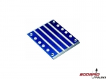 Skid plate, transmission, T6 aluminum (blue)