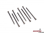 Suspension screw pin set, hardened steel (hex driv