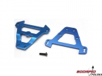 Bulkhead tie bars, front & rear (blue-anodized alu