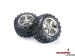 Tires & wheels, assembled, glued (Gemini chrome wh