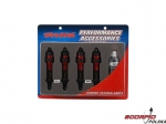 Shocks, GTR aluminum, red-anodized (fully assemble