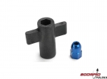 Antenna crimp nut, aluminum (blue-anodized)/ anten