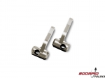 Steering blocks, titanium-anodized 6061-T6 aluminu