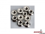 Nuts, 4mm flanged (10)